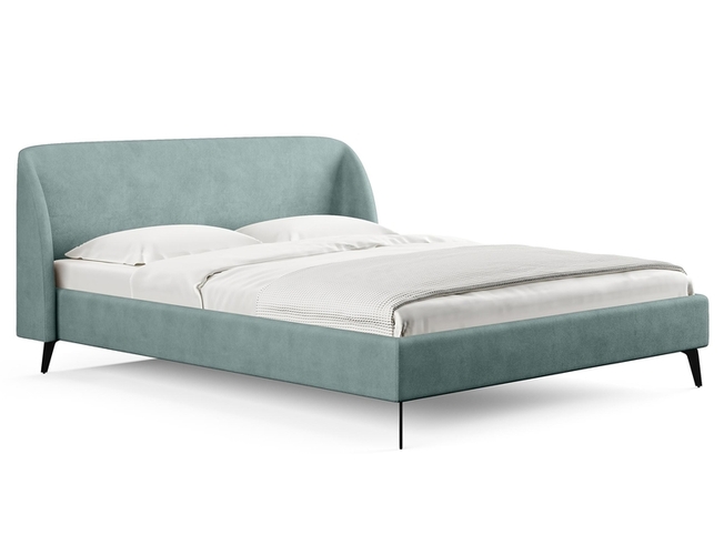 Кровать Rosa, Замша мятный