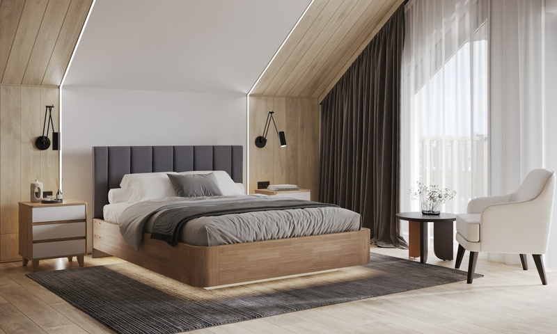 Парящая кровать FlyWood Lite (сосна)